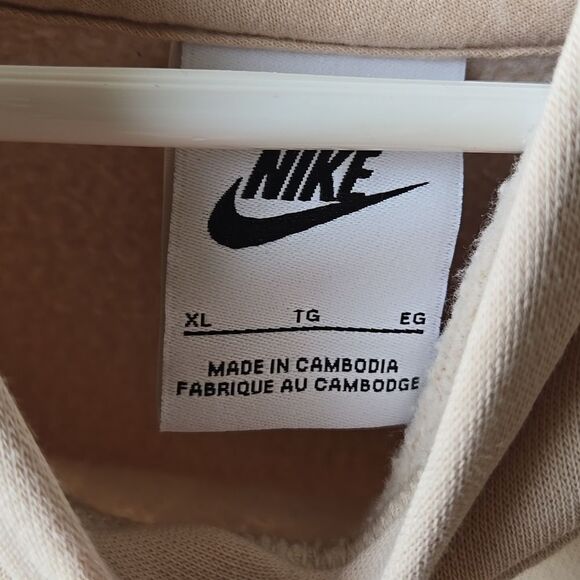 Nike Cream FLAW Hoodie Xl Kids Or Xxs Adult Swoosh Unisex Athletic As Is Top Boy - Picture 4 of 16